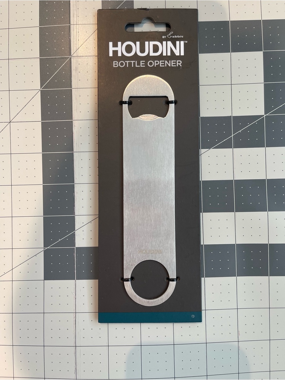 Houdini by Rabbit Stainless Steel Bottle Opener Slim Bar Tool New